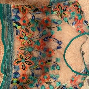 Crop top see through shirt